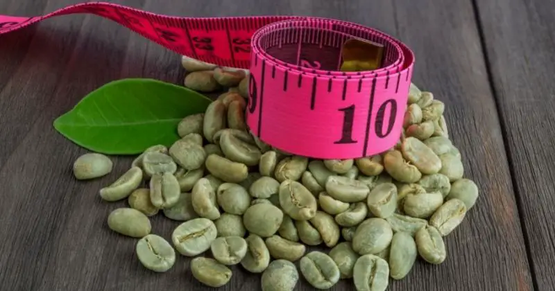 Green Coffee Bean - Beans and tape measure