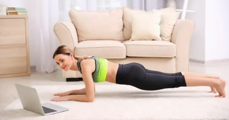 Weight Loss at Home for Female Beginners - woman doing planks