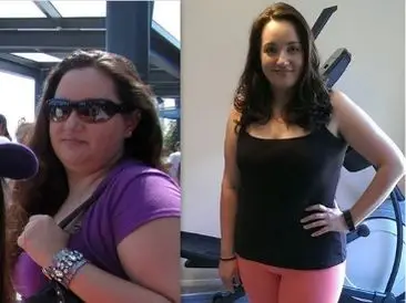 HealthyWage – Photos of a woman before and after weight loss