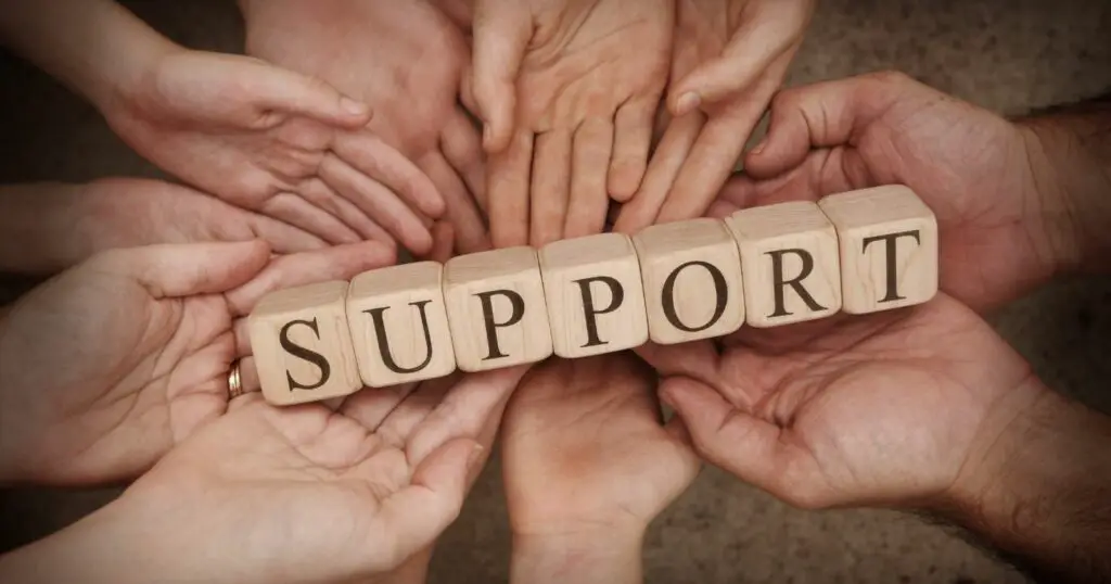 Support groups

Hands written on blocks and present on human hands